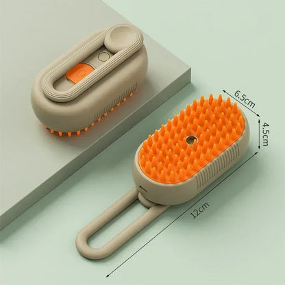 Furmyra SteamGroom Brush close-up showing fine and coarse brush heads